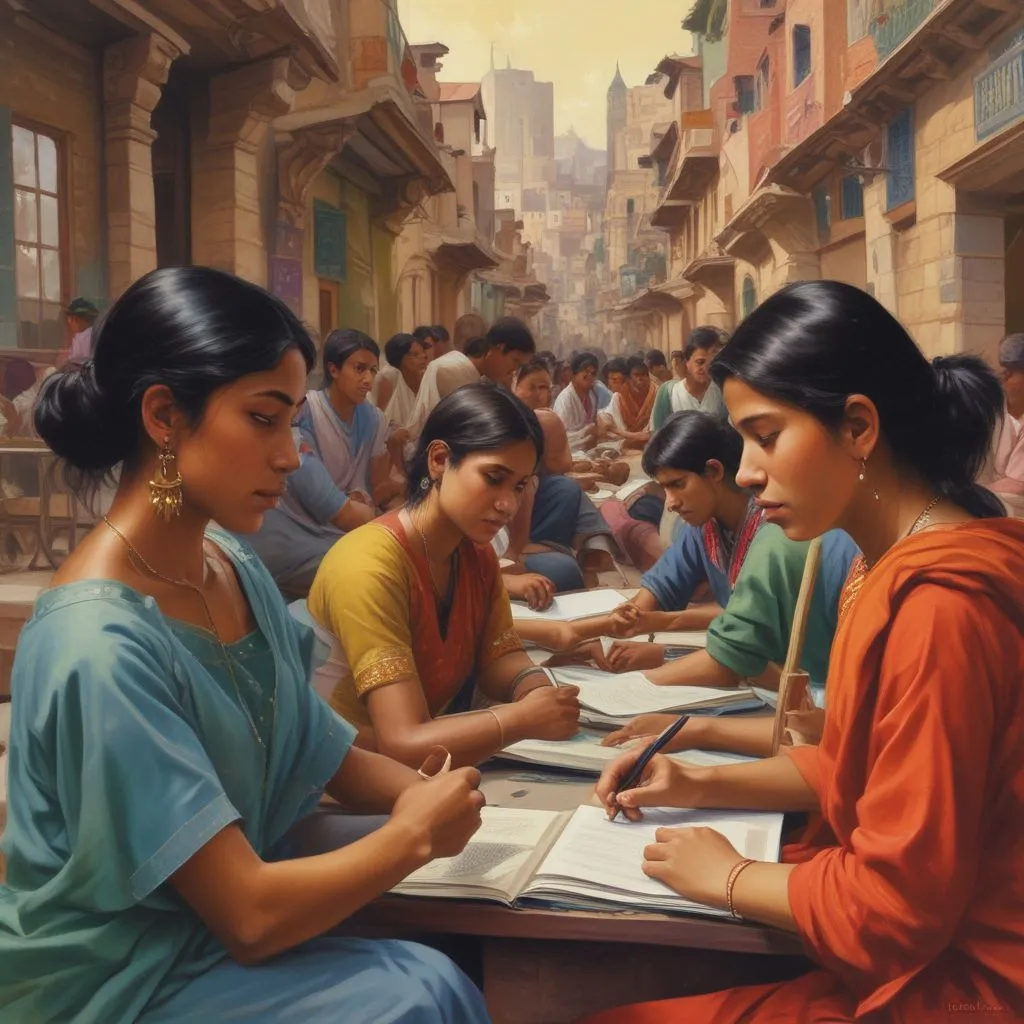 Indian students preparing for education abroad