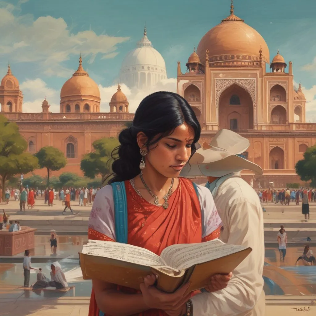 Indian students studying abroad by iconic landmarks