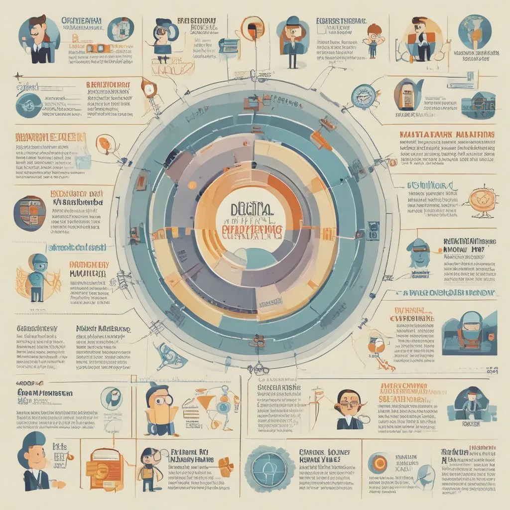 infographic of digital marketing roles