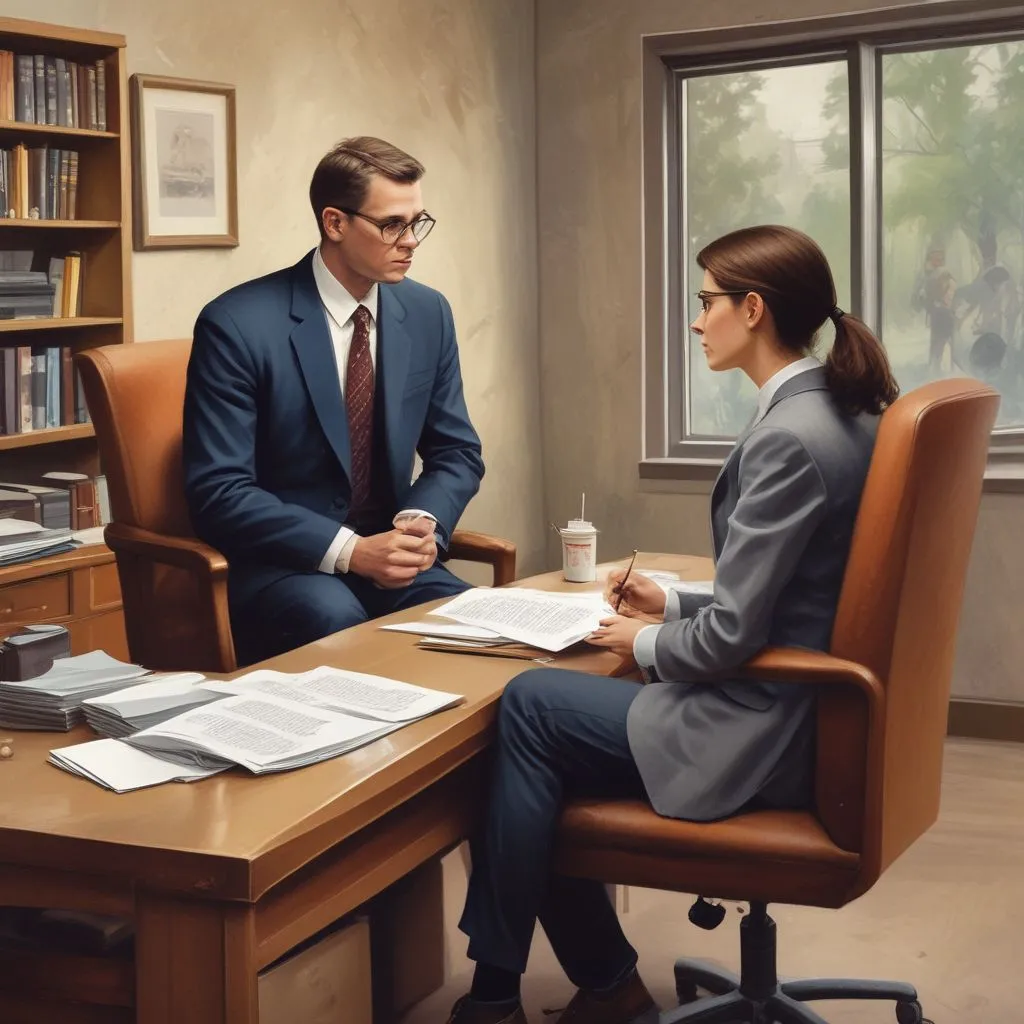 Job interview setting with a focus on soft skills
