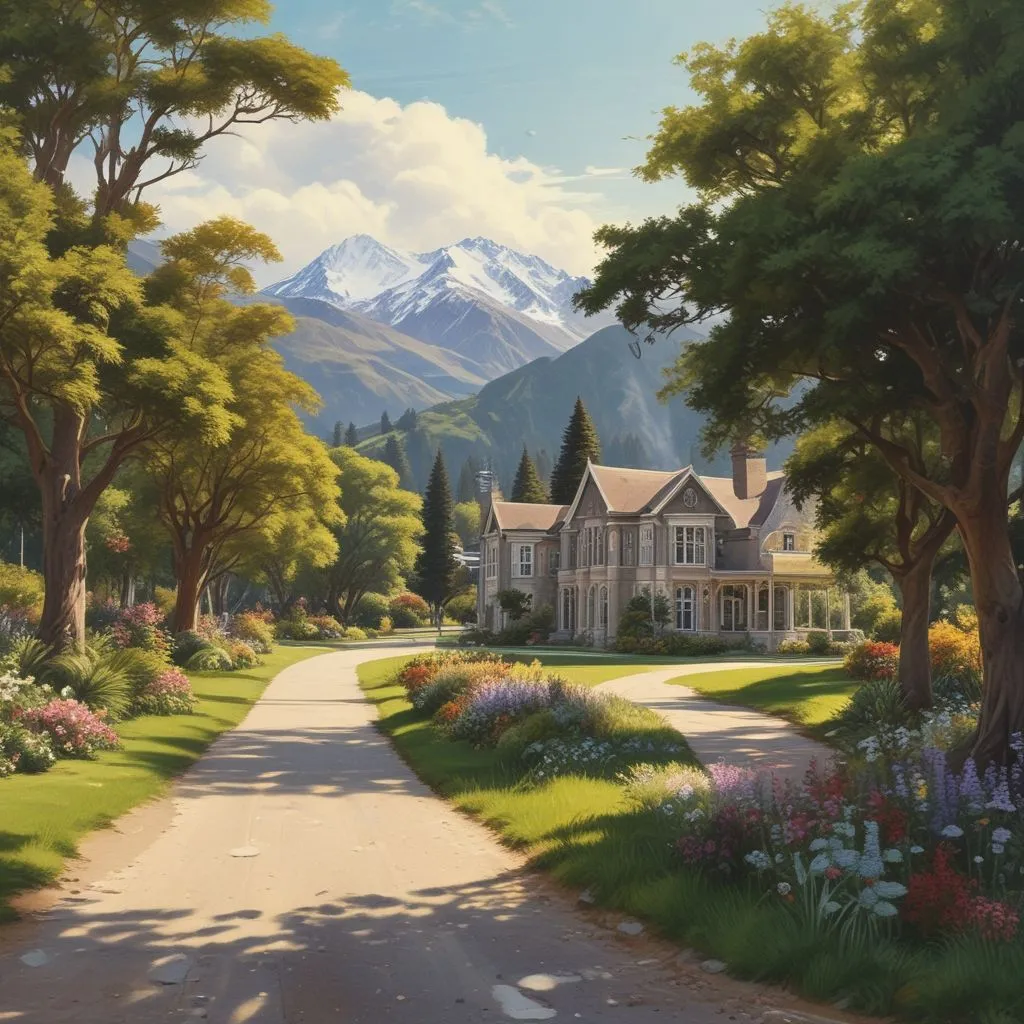New Zealand university campus scenery