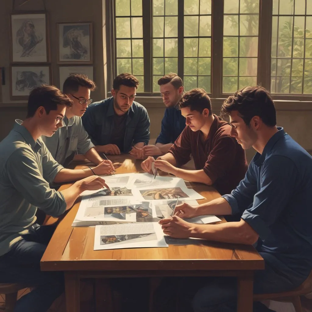 recent graduates collaborating on a project