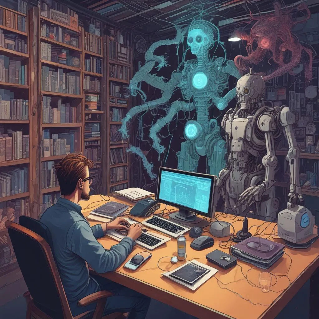 researchers working on AI projects together