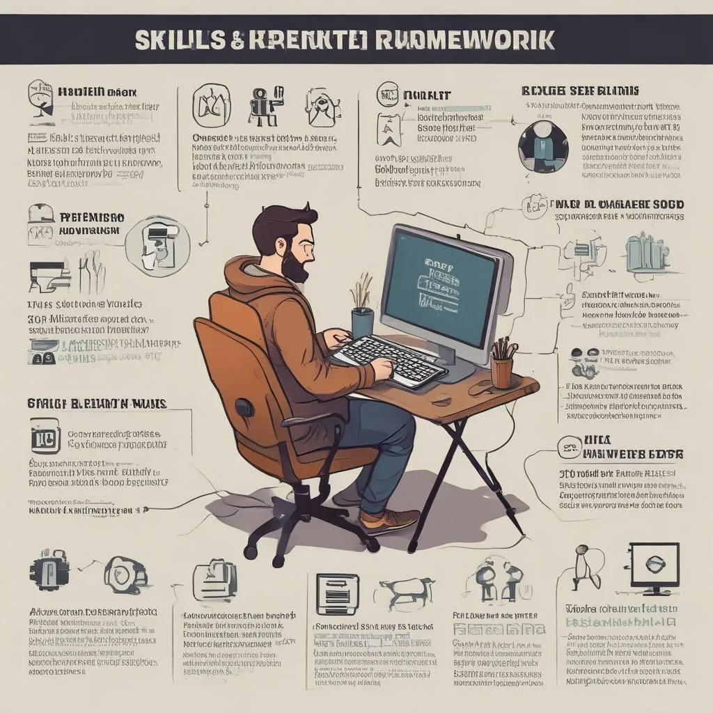 skills for remote work infographic