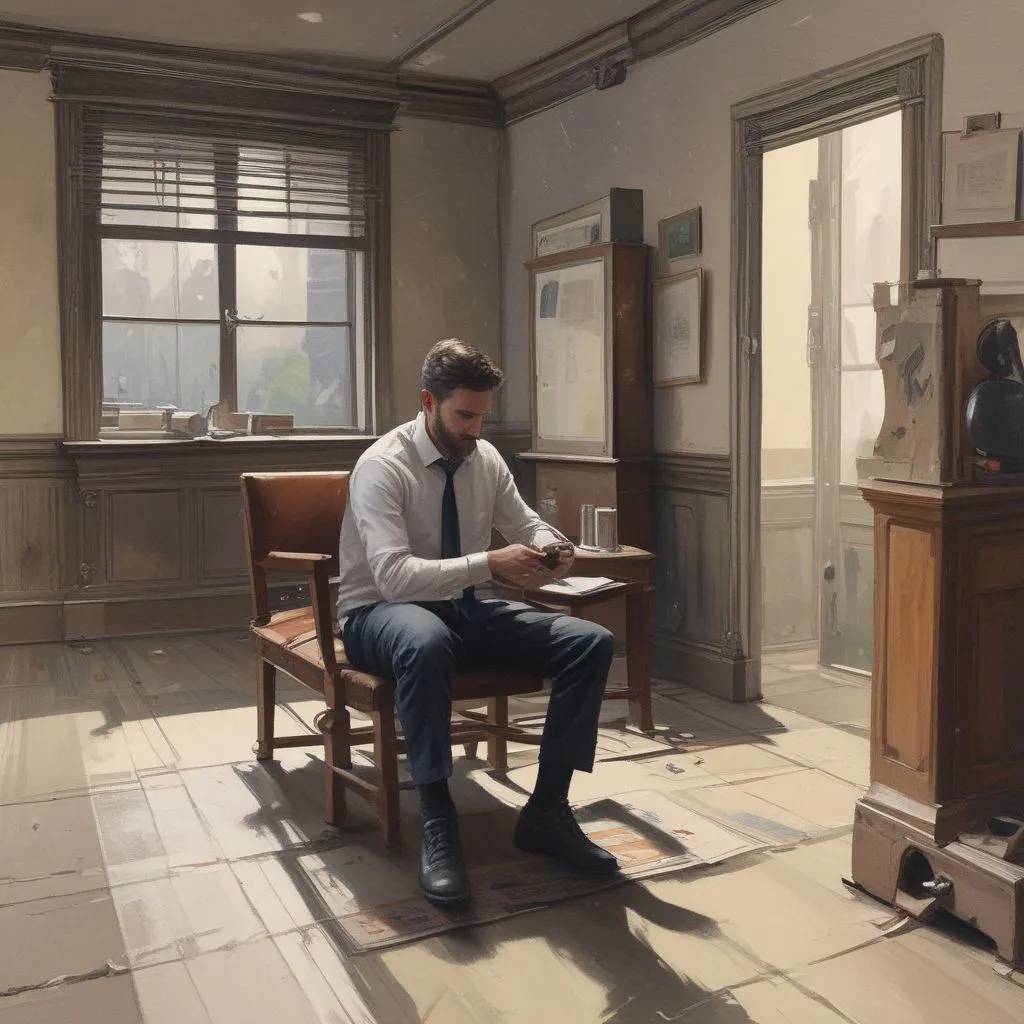 student preparing for an interview