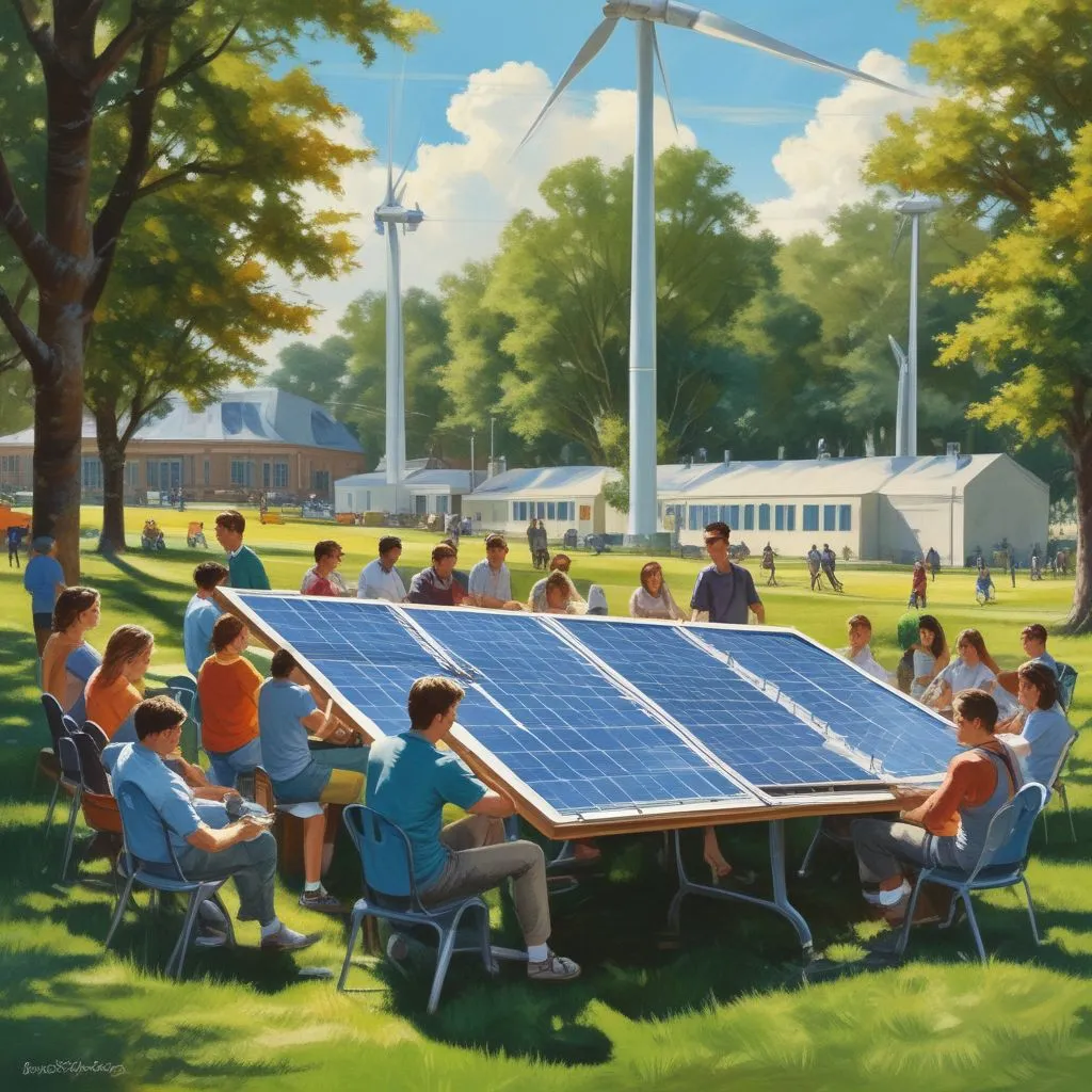 students attending renewable energy seminar