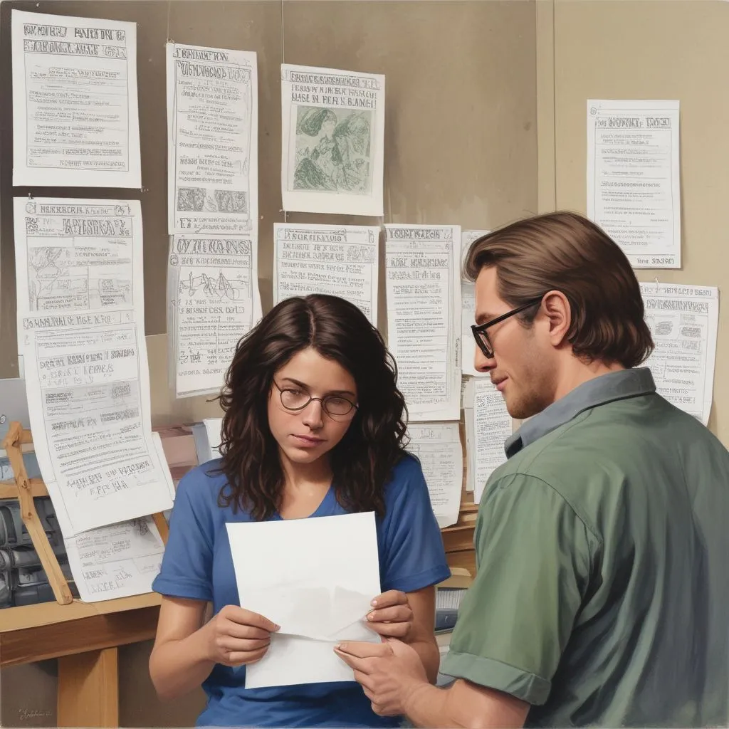 students comparing program costs