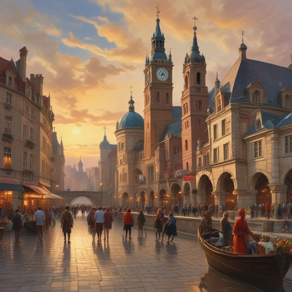 Students exploring European culture