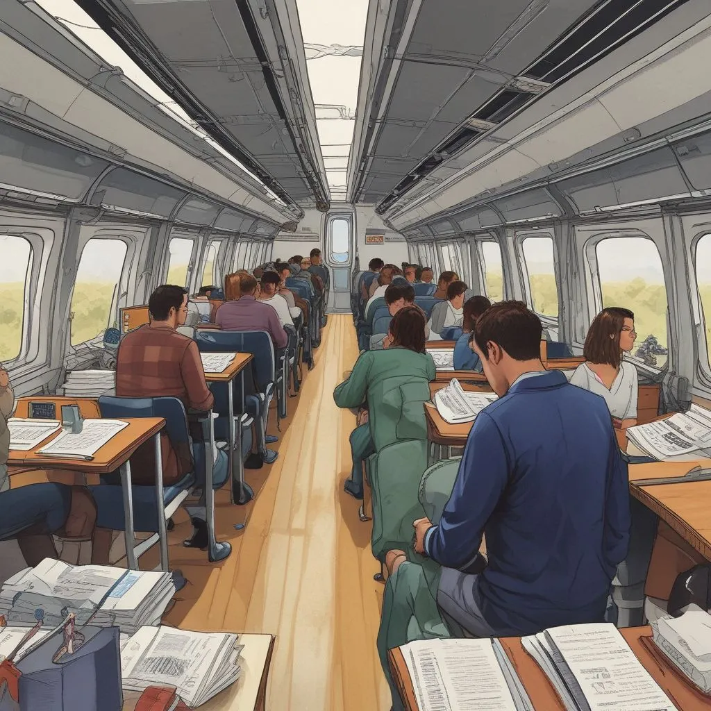 Students in a sustainable business class