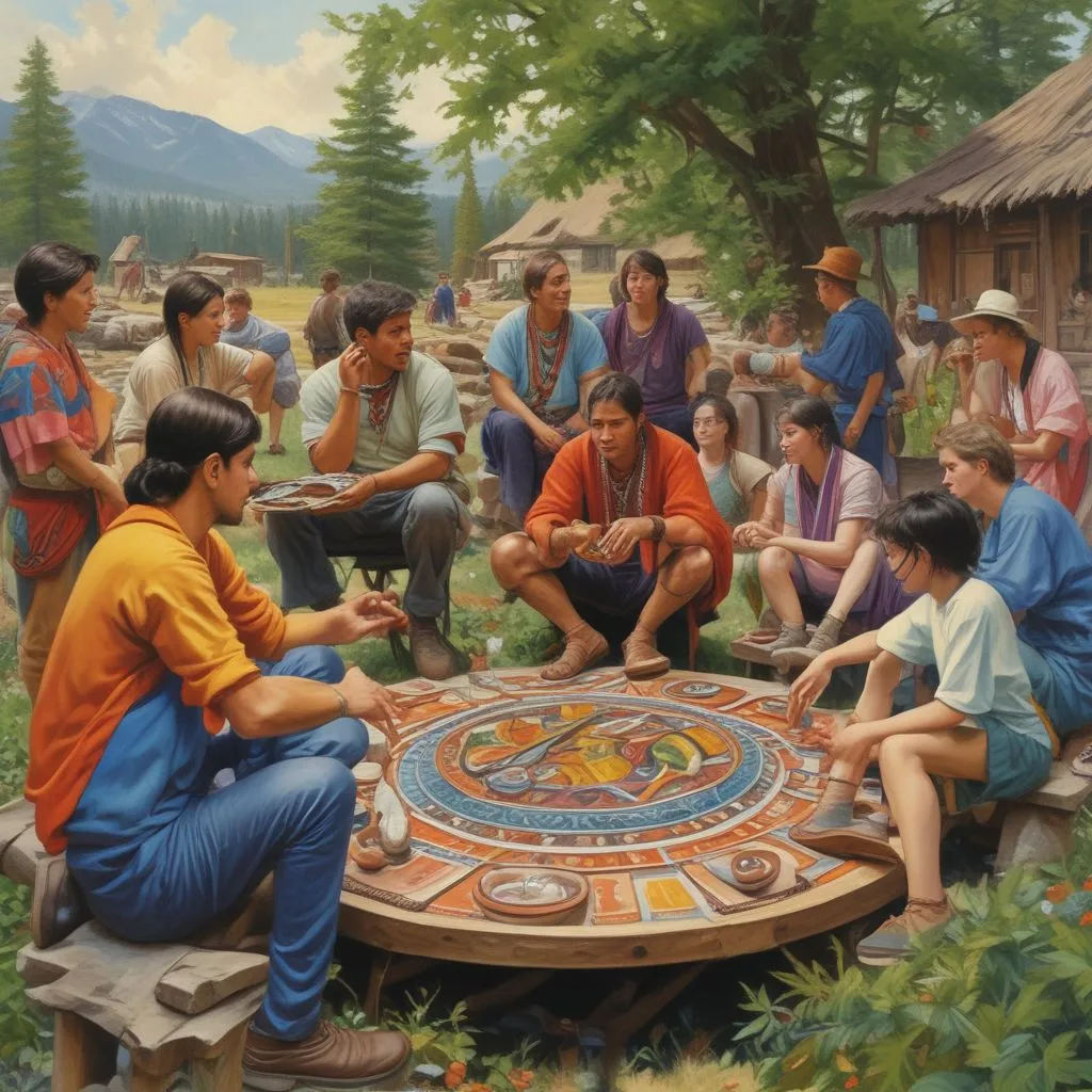 Students participating in a cultural exchange program discussing experiences