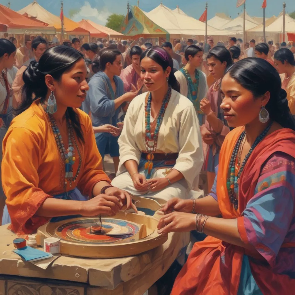 Students participating in a cultural festival