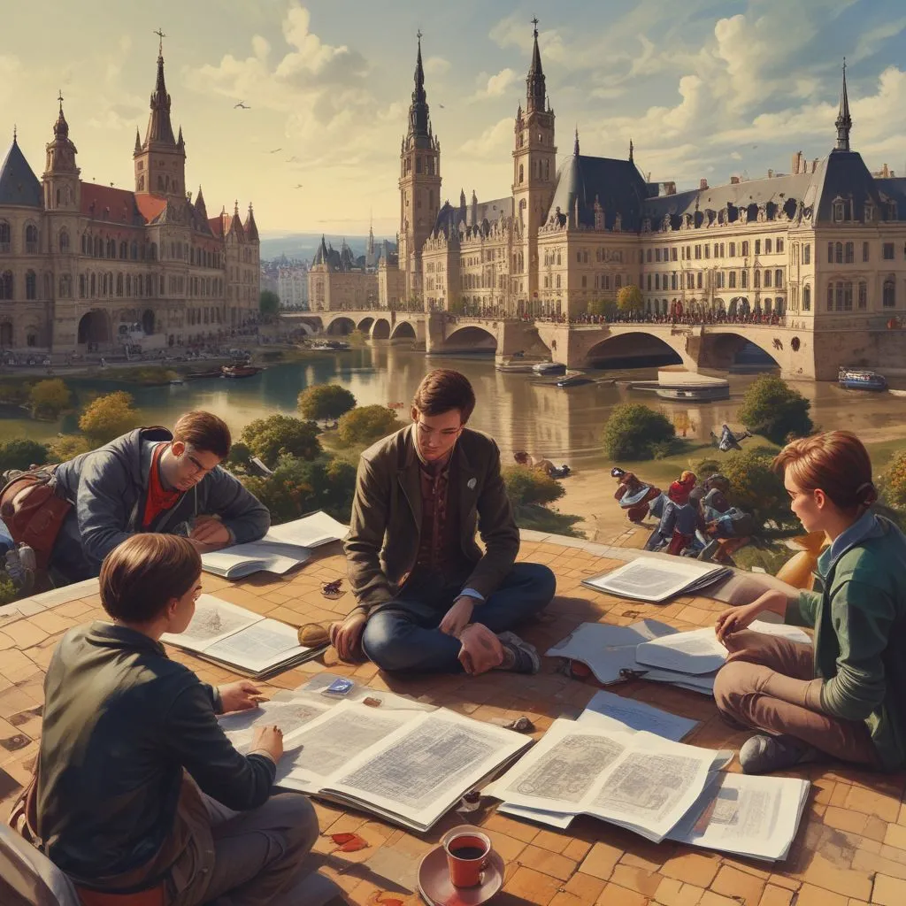 students participating in Erasmus program