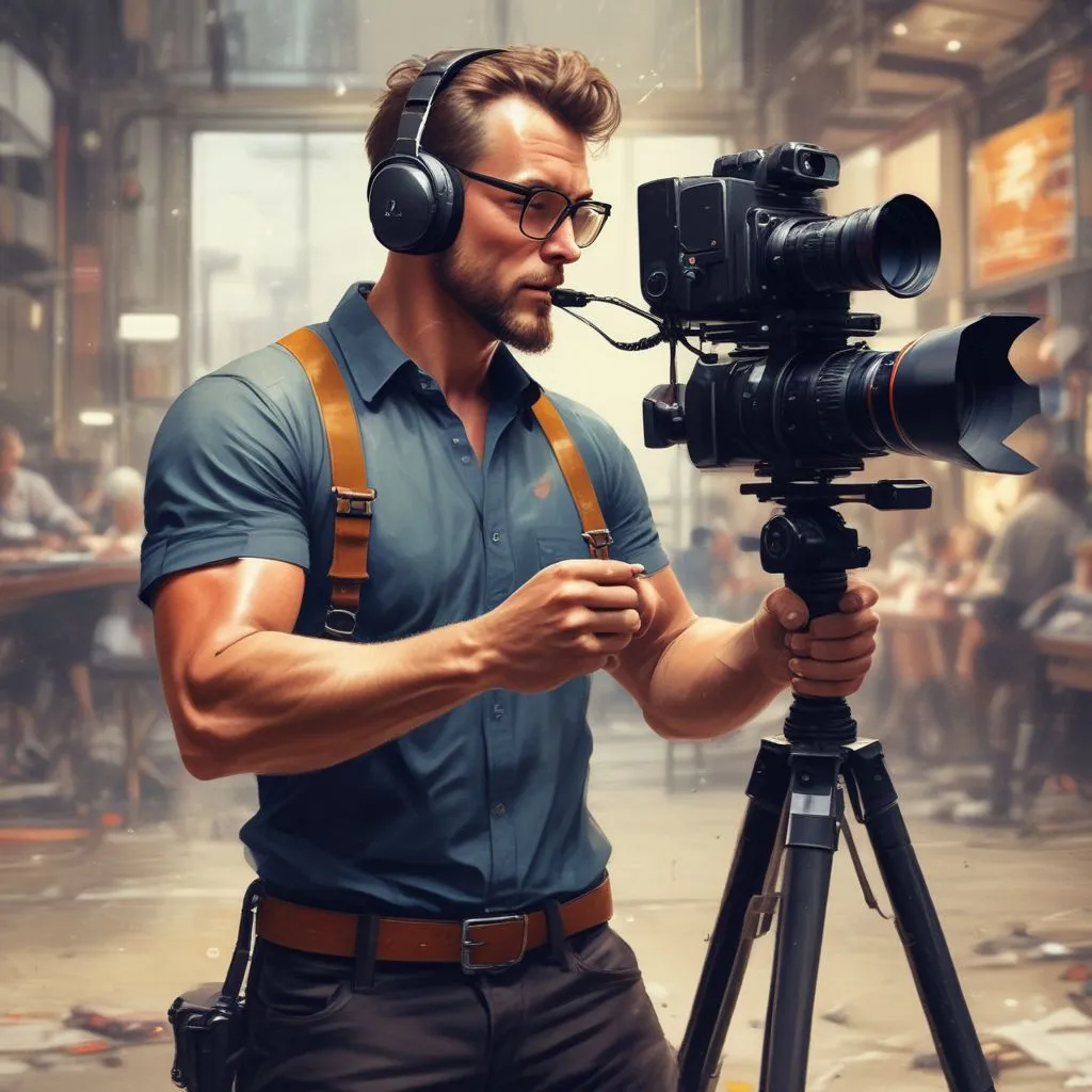 video creator filming content