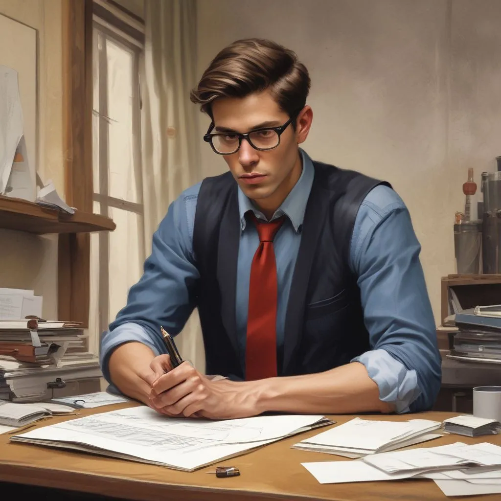 young professional scheduling tasks