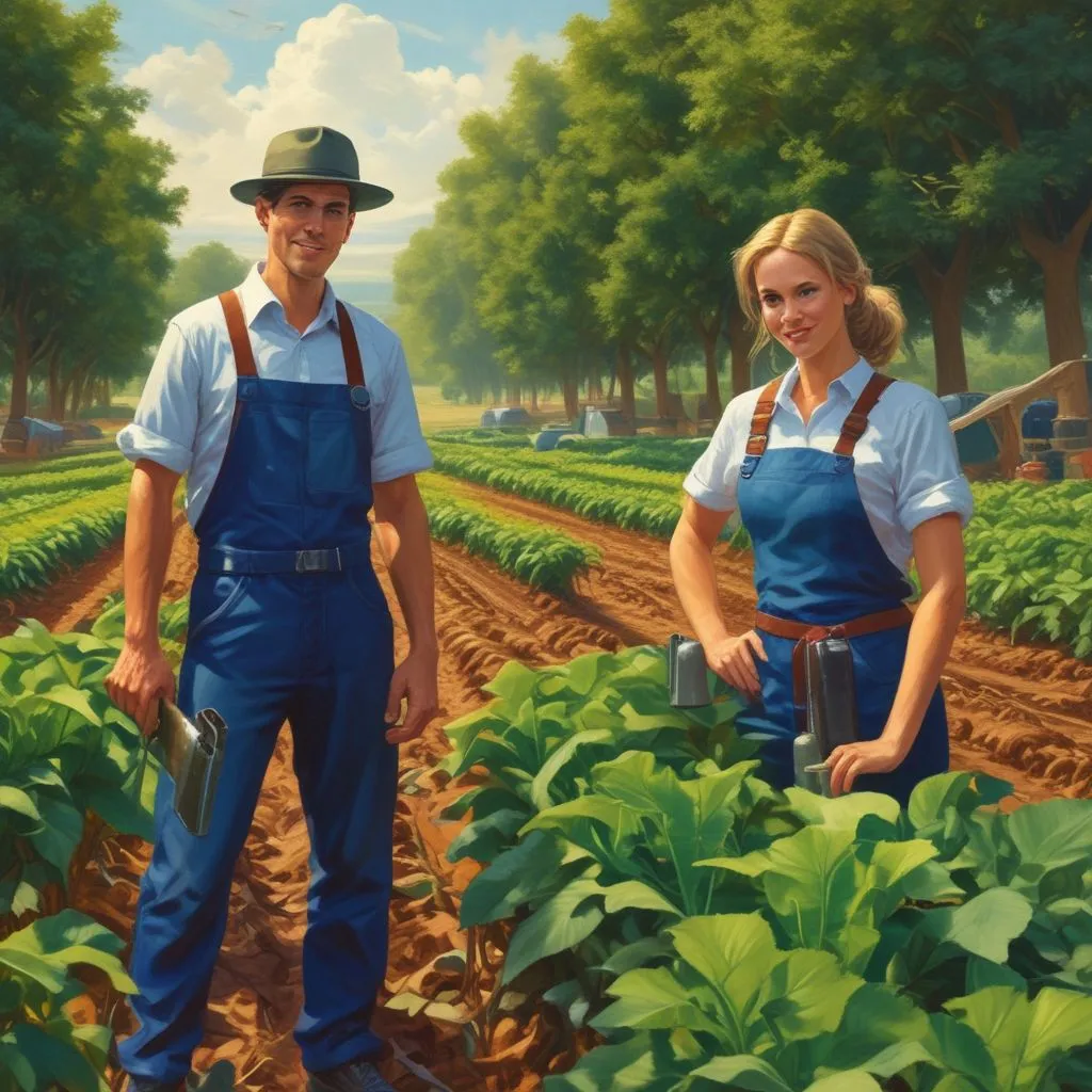 young professionals working in digital agriculture