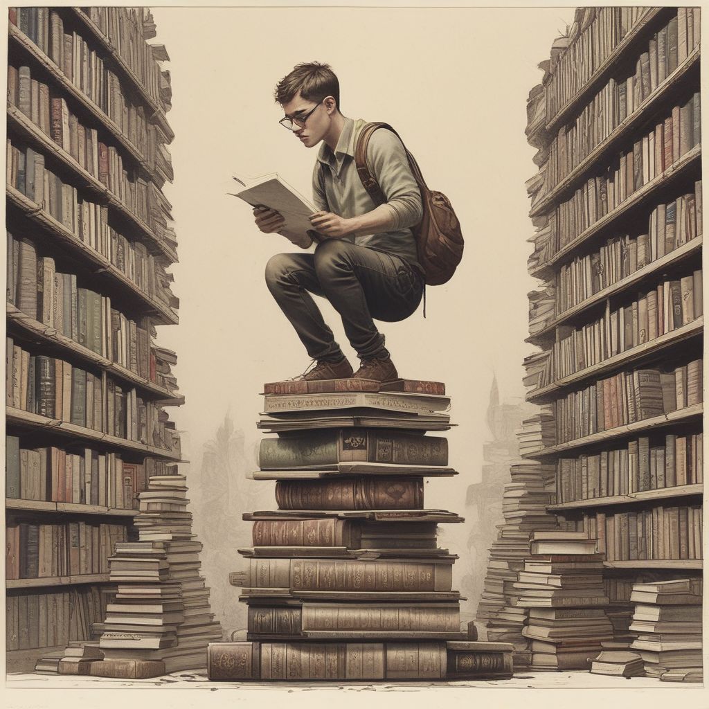 image of a student balancing books and personal interests