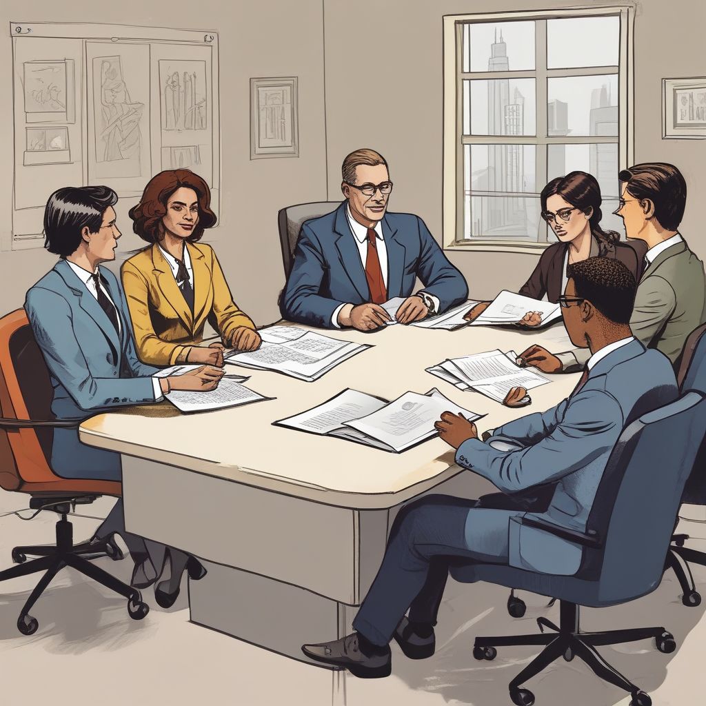 diverse professionals in a job interview
