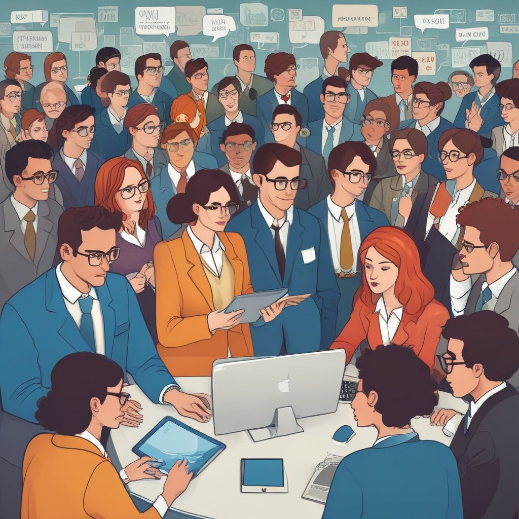 person networking on social media with job opportunities