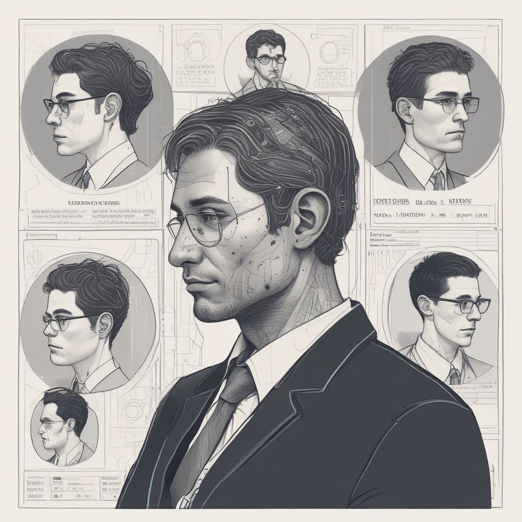 illustration of AI analyzing job seeker profiles