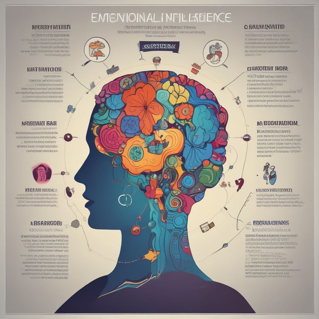 an infographic displaying the components of emotional intelligence