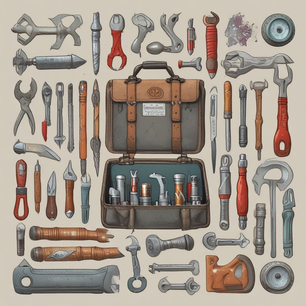 a toolkit filled with various tools symbolizing resilience