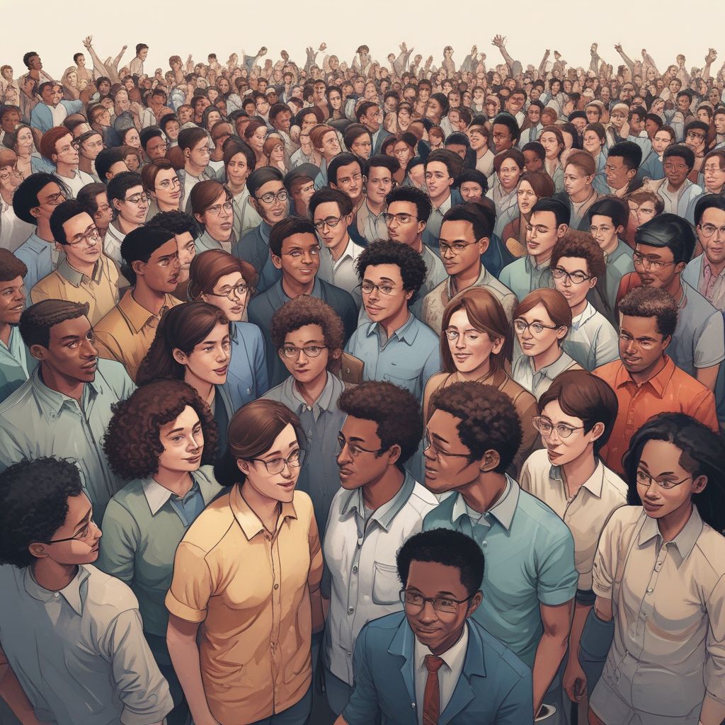 an illustration of students and professionals demonstrating resilience