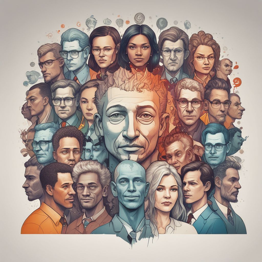 Emotional Intelligence in Leadership concept with diverse teams