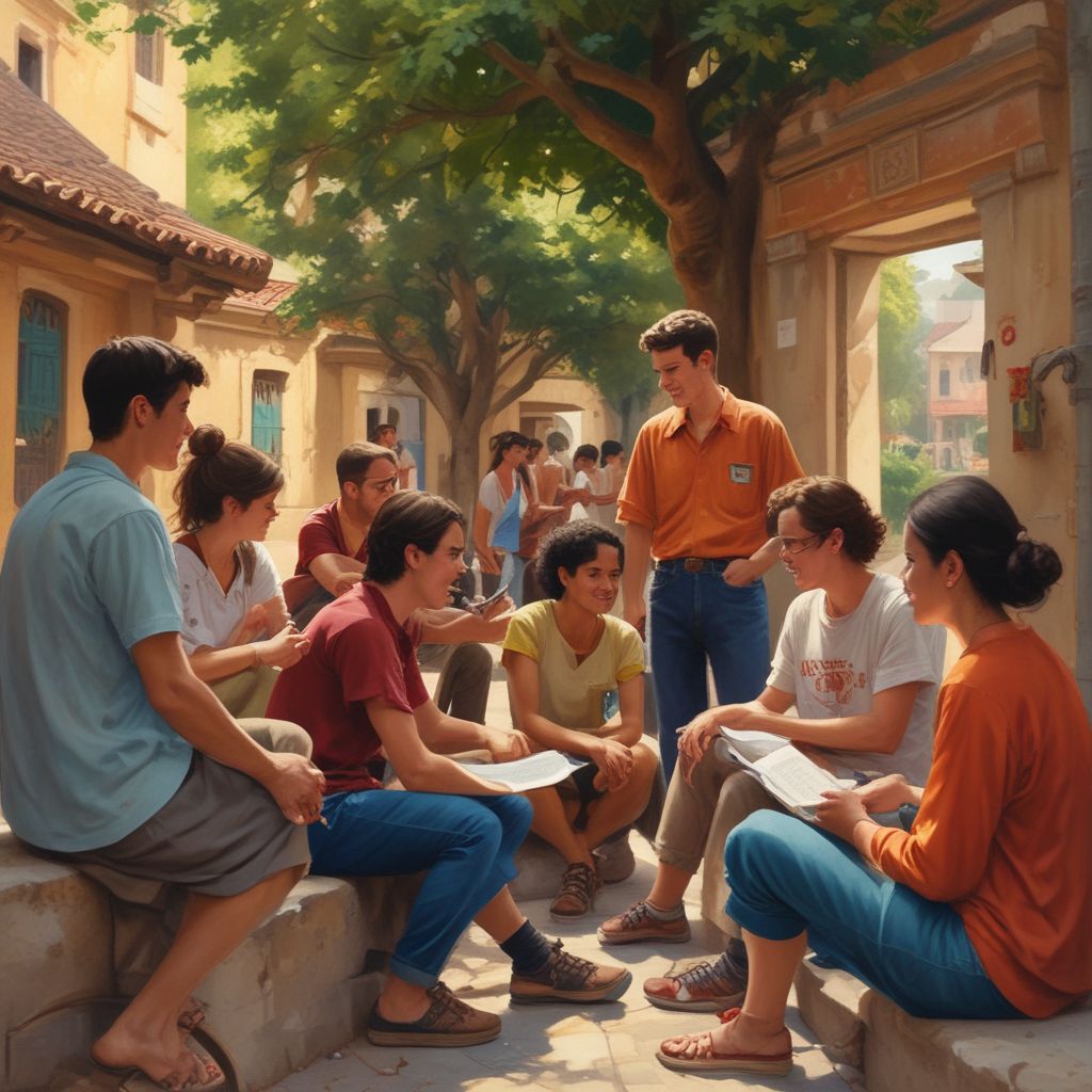 students engaging in cultural exchange during study abroad