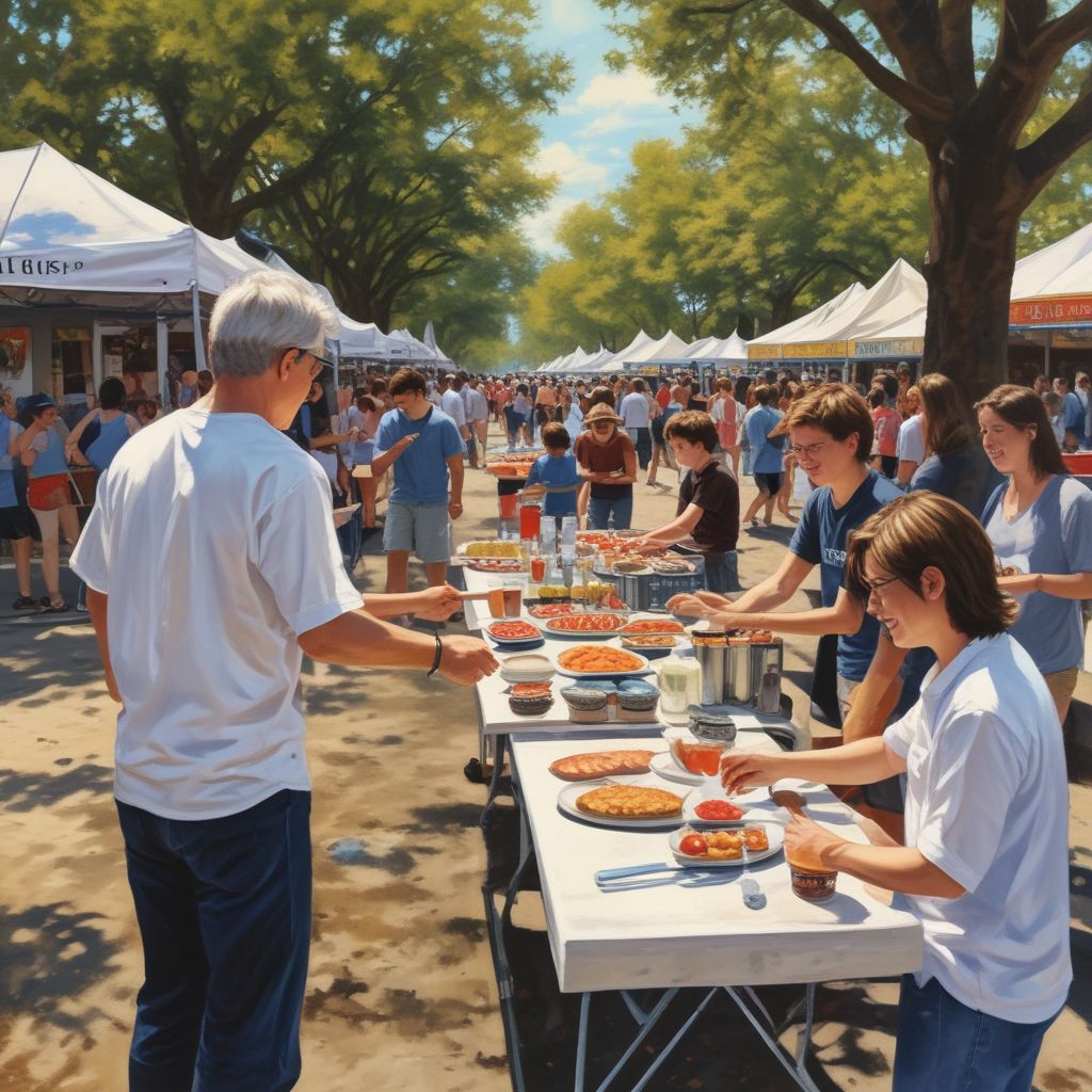 students participating in local festivals