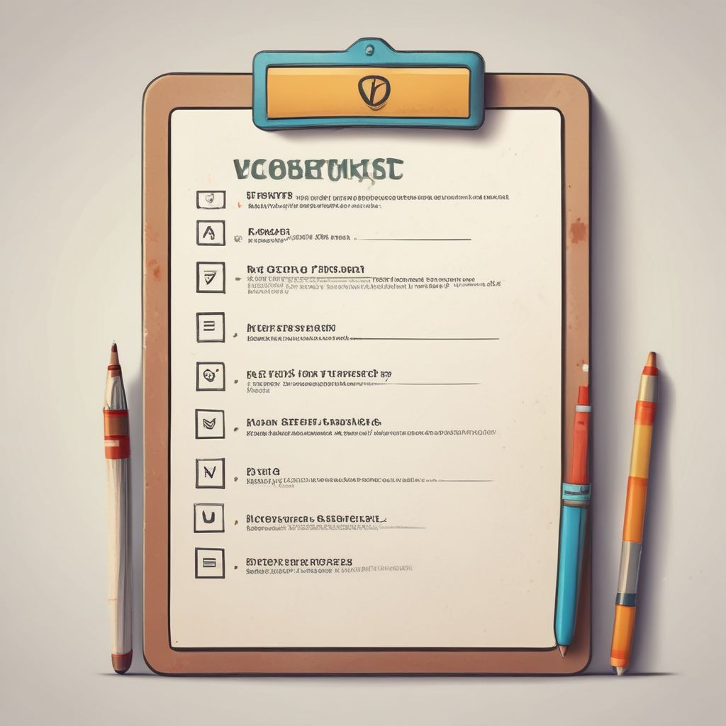 an illustration of a checklist with SMART goals written on it