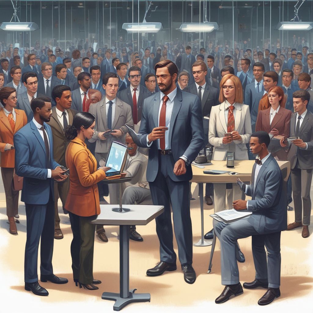 AI technology assisting in job search, diverse professionals