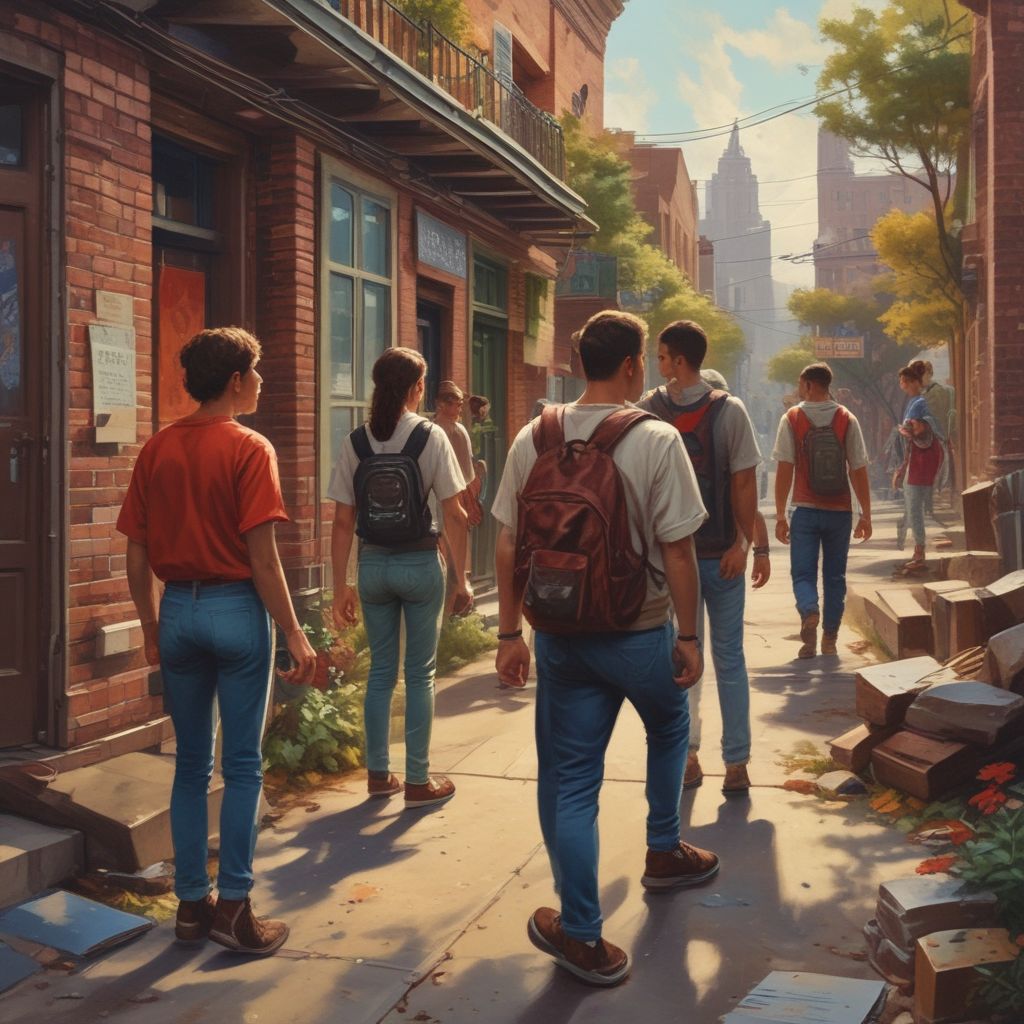 students exploring new culture