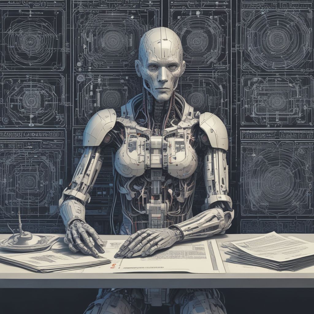 AI algorithms analyzing recruitment data