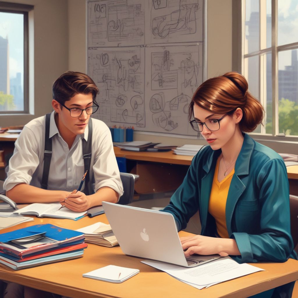 students engaging in hybrid learning for career development