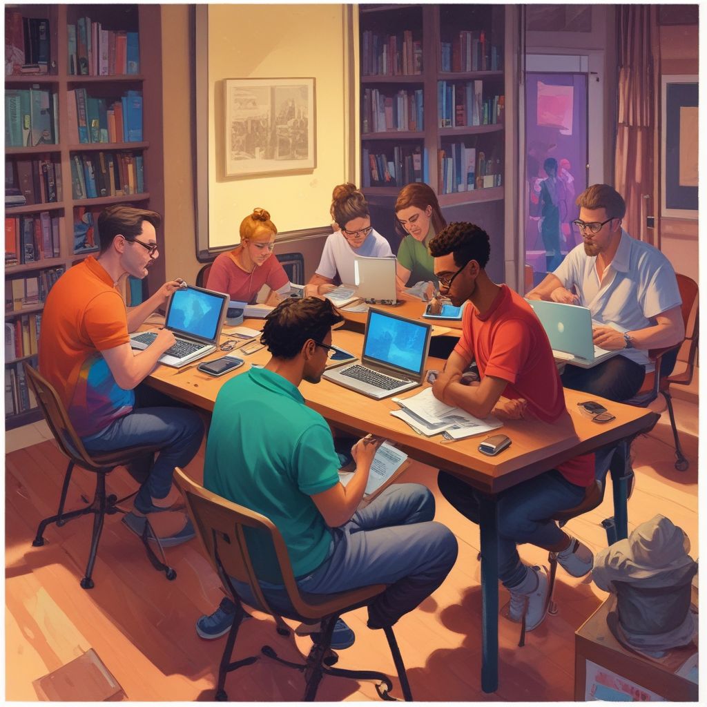 people working remotely, diverse team collaborating online