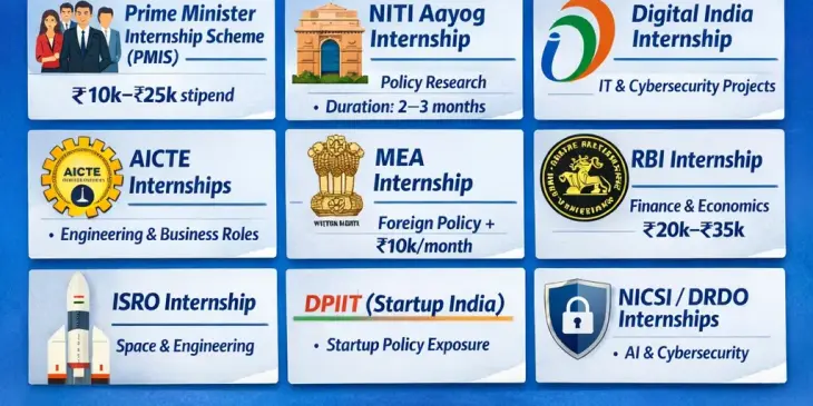 Government Internships in India 2026: Top Programs, Eligibility & Apply ...